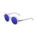 ocean sunglasses KRNglasses model JAPAN SKU 4001.4 with demy brown frame and revo blue lens