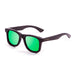 ocean sunglasses KRNglasses model KENEDY SKU 53001.0 with bamboo black frame and revo blue lens