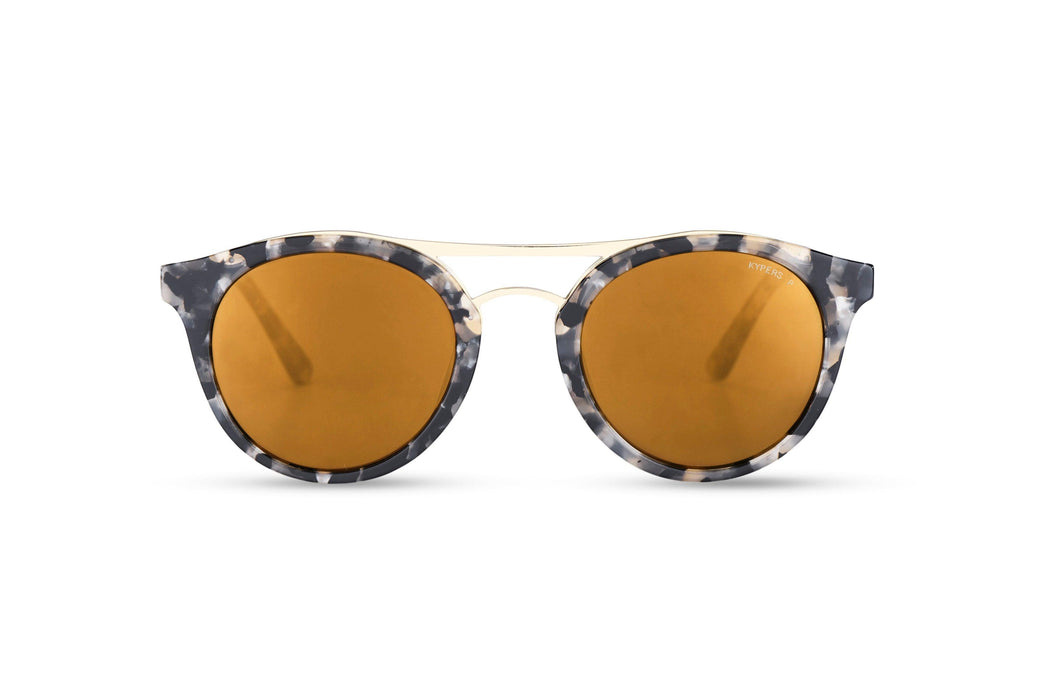 KYPERS sunglasses model KINA KI004 with havana grey frame and brown revo lens