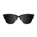 ocean sunglasses KRNglasses model LAFITENIA SKU 40004.8 with matte solid grey frame and revo pastel pink flat lens