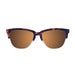 ocean sunglasses KRNglasses model LAFITENIA SKU 40004.11 with matte demy brown frame and green flat revo lens