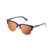 ocean sunglasses KRNglasses model LAFITENIA SKU 40004.2 with matte demy brown frame and revo blue sky flat lens