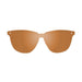 ocean sunglasses KRNglasses model LAFITENIA SKU 40004.14 with matte demy brown frame and brown lens