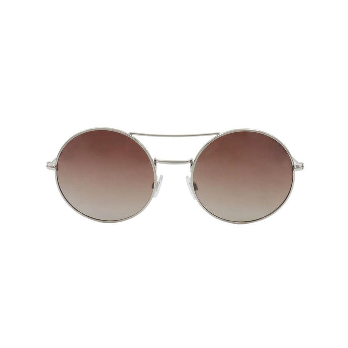 ocean sunglasses KRNglasses model CERCLE SKU LE10.3 with black frame and smoke lens