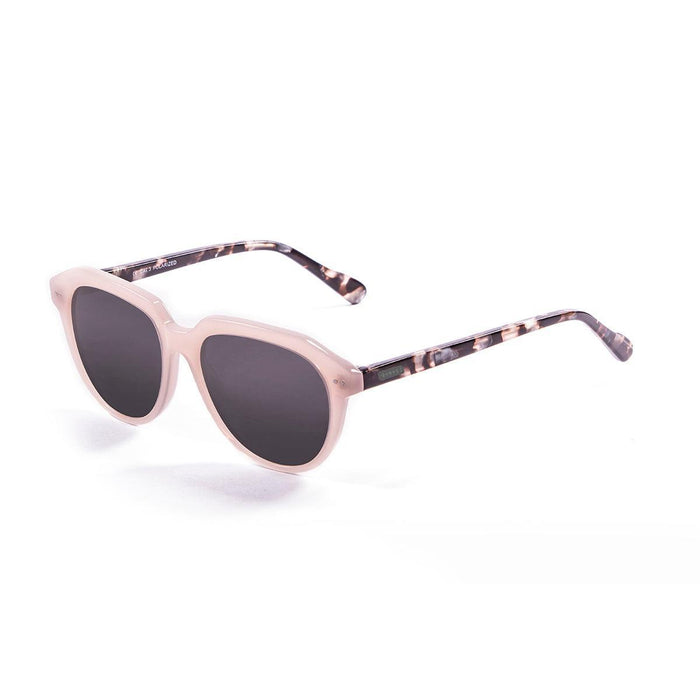 ocean sunglasses KRNglasses model CASSIS SKU LE10000.1 with brown frame and blue revo lens