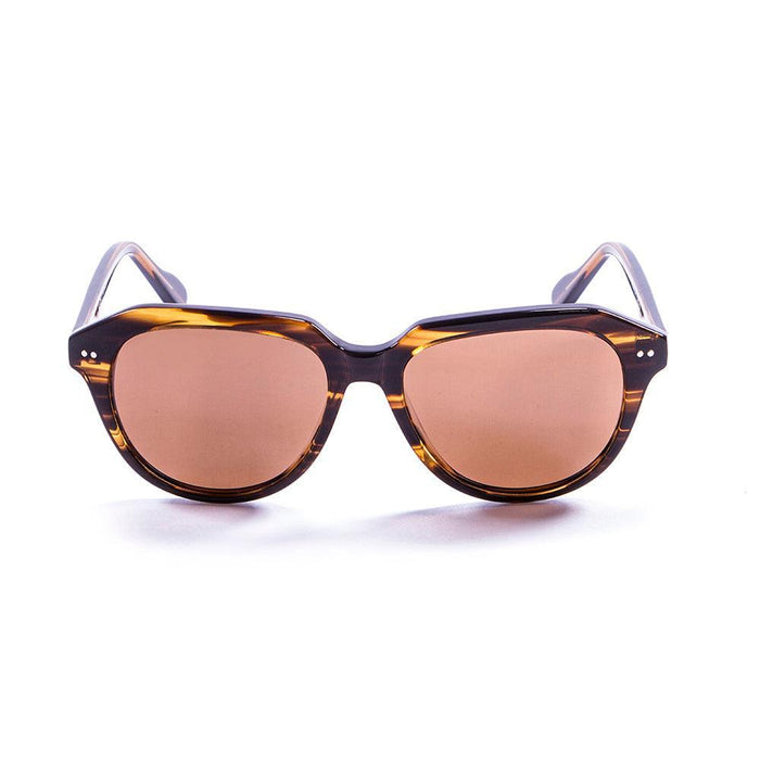 ocean sunglasses KRNglasses model CASSIS SKU LE100000.94 with gold brown frame and brown lens