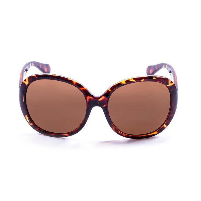 ocean sunglasses KRNglasses model ST SKU LE15300.95 with dark brown frame and brown lens