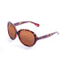 ocean sunglasses KRNglasses model ST SKU L1E5300.96 with ginger transparent frame and smoke lens