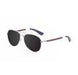 ocean sunglasses KRNglasses model LYON SKU LE18110.13 with white frame and smoke lens