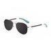 ocean sunglasses KRNglasses model LYON SKU LE18110.14 with white frame and gray lens