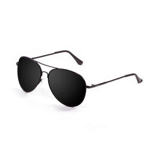ocean sunglasses KRNglasses model AVIATOR SKU LE18111.1 with black frame and black lens