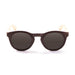 ocean sunglasses KRNglasses model DUNE SKU LE20011.9 with dark brown frame and blue revo lens