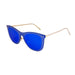 ocean sunglasses KRNglasses model SAINT SKU LE28.4 with black frame and smoke lens