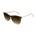 ocean sunglasses KRNglasses model SAINT SKU LE28.6 with gold frame and green revo lens