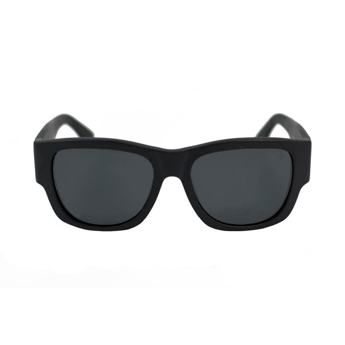 ocean sunglasses KRNglasses model MESRINE SKU LE36928.2 with black frame and smoke lens