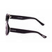 ocean sunglasses KRNglasses model GRACE SKU LE36932.3 with shiny black & demi brown frame and smoke lens