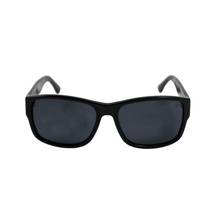 ocean sunglasses KRNglasses model GABIN SKU LE36936.2 with black frame and smoke lens