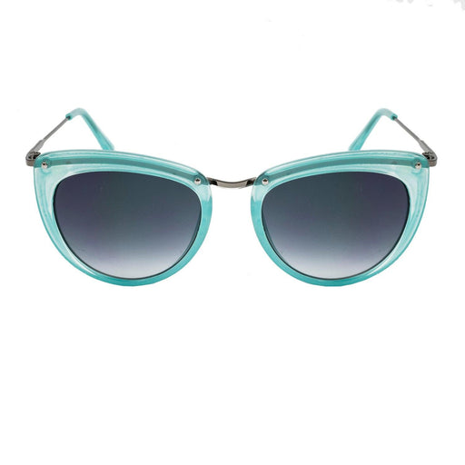 ocean sunglasses KRNglasses model LA SKU LE401.1 with transparent frame and smoke lens