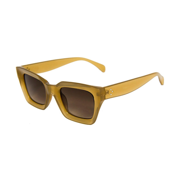 ocean sunglasses KRNglasses model LAURENT SKU LE402.6 with green frame and smoke lens