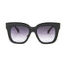ocean sunglasses KRNglasses model LOUP SKU LE403.1 with black frame and smoke lens