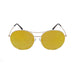 ocean sunglasses KRNglasses model TOURS SKU LE41.1 with silver frame and transparent lens