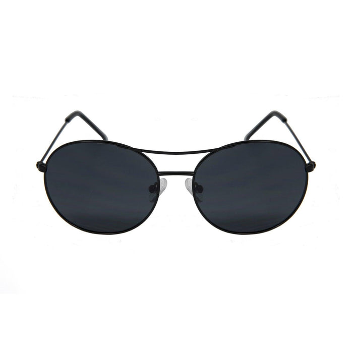 ocean sunglasses KRNglasses model TOURS SKU LE41.4 with black frame and smoke lens