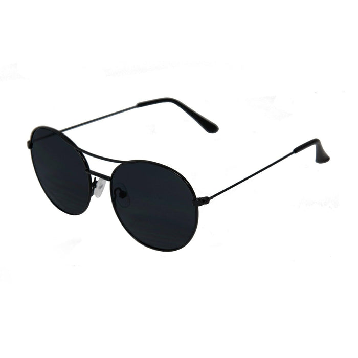 ocean sunglasses KRNglasses model TOURS SKU LE41.5 with silver frame and silver lens