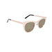 ocean sunglasses KRNglasses model NIORT SKU LE42.3 with silver frame and silver lens
