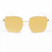 ocean sunglasses KRNglasses model ANGERS SKU LE45.1 with gold frame and gold revo lens