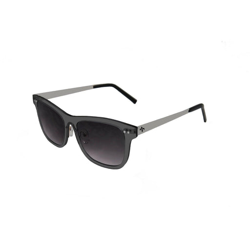 ocean sunglasses KRNglasses model FERRAND SKU LE47.2 with transparent frame and gray lens
