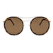 ocean sunglasses KRNglasses model BREST SKU LE48.1 with brown frame and brown lens