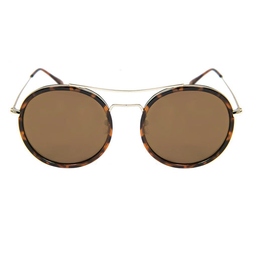 ocean sunglasses KRNglasses model BREST SKU LE48.2 with black frame and smoke lens