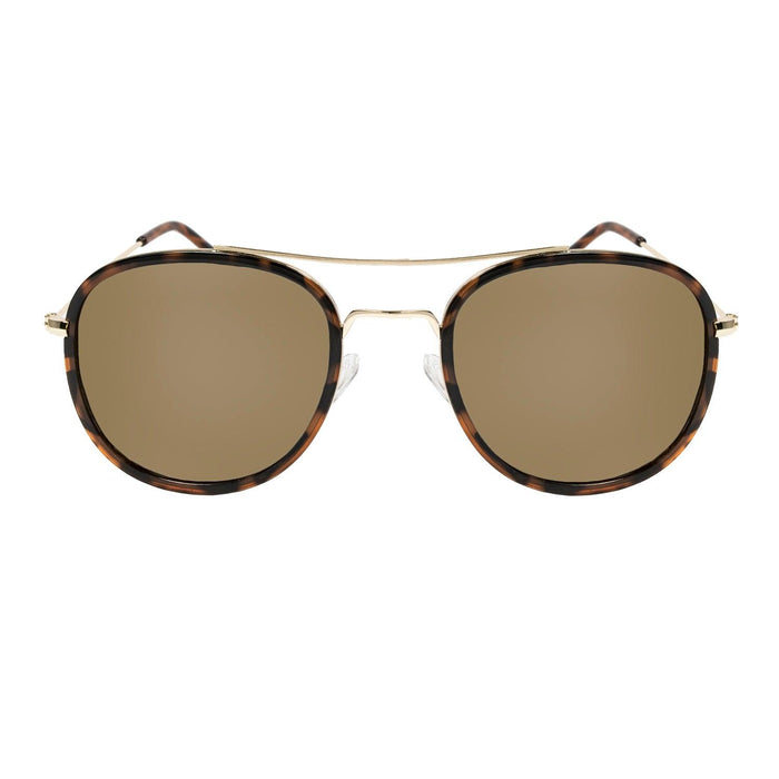 ocean sunglasses KRNglasses model LILLE SKU LE49.1 with brown frame and brown lens