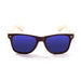 ocean sunglasses KRNglasses model BIARRITZ SKU LE50012.5 with transparent frame and red revo lens