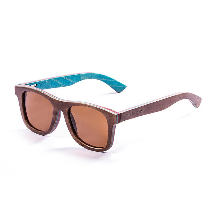 ocean sunglasses KRNglasses model SK8 SKU LE54001.3 with brown frame and brown lens