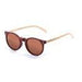 ocean sunglasses KRNglasses model lenoirNE SKU LE55000.3 with dark brown frame and brown lens