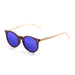 ocean sunglasses KRNglasses model lenoirNE SKU LE55001.3 with earth brown frame and blue revo lens
