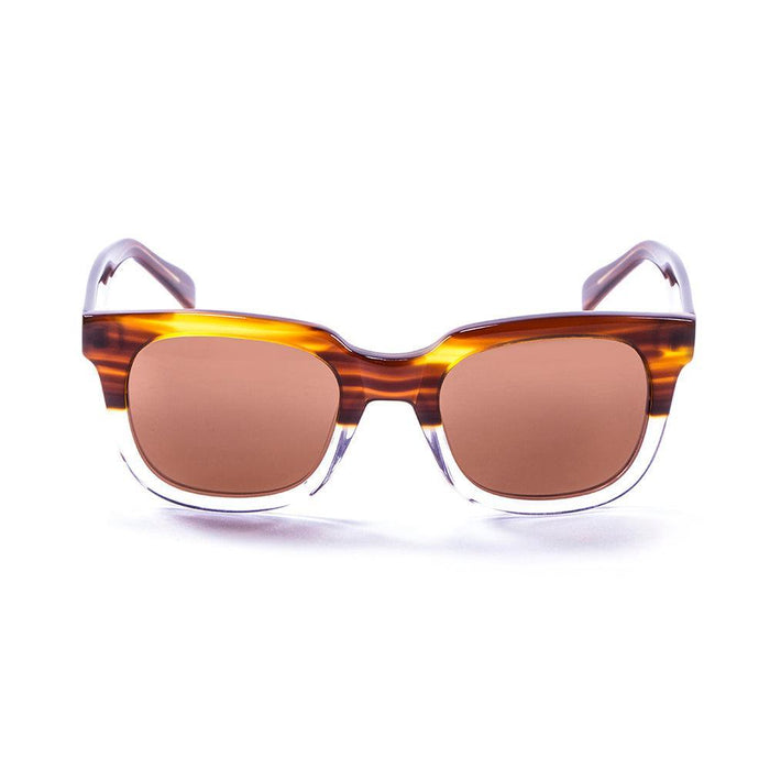 ocean sunglasses KRNglasses model NICE SKU LE61000.97 with shiny black frame and smoke lens