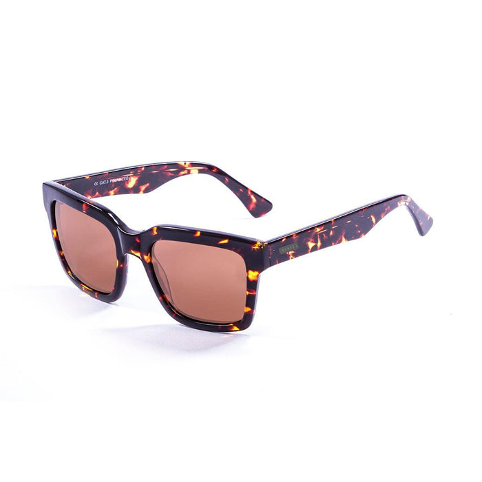 ocean sunglasses KRNglasses model MONACO SKU LE63000.3 with tortoise frame and smoke lens