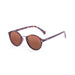 ocean sunglasses KRNglasses model LILLE SKU 10309.3 with demy brown frame and revo blue lens