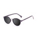 ocean sunglasses KRNglasses model LILLE SKU 10306.3 with matte black frame and revo blue sky lens