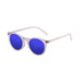 ocean sunglasses KRNglasses model LIZARD SKU 72002.2 with demy brown frame and revo red lens