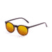 ocean sunglasses KRNglasses model LIZARD SKU 72002.6 with demy brown & white frame and revo red lens