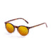 ocean sunglasses KRNglasses model LIZARD SKU 72002.4 with matte black & demy brown frame and revo red lens