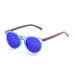 OCEAN sunglasses LIZARD WOOD Round / Keyhole Bridge - KRNglasses.com 