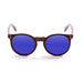 ocean sunglasses KRNglasses model LIZARD SKU 55310.2 with bamboo dark & red frame and brown lens