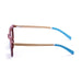 ocean sunglasses KRNglasses model LIZARD SKU 55210.3 with bamboo brown & blue frame and brown lens