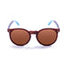 ocean sunglasses KRNglasses model LIZARD SKU 55012.6 with white transparent frame and revo red lens