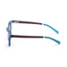 ocean sunglasses KRNglasses model LIZARD SKU 55011.5 with blue transparent frame and blue revo lens