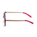 ocean sunglasses KRNglasses model LIZARD SKU 55011.2 with bamboo dark frame and blue revo lens
